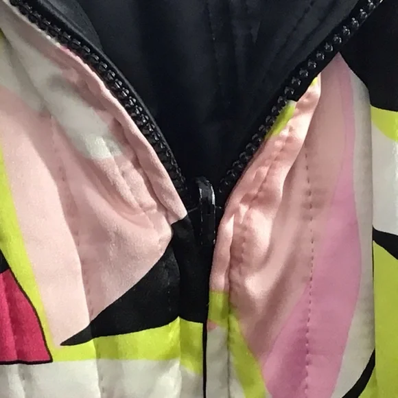 Etcetera Puffy 100% Silk Multi Colored Vest Size 8 - Picture 12 of 13